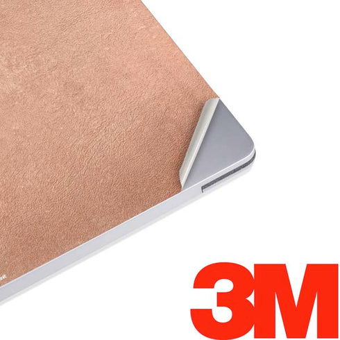 Black and Rose Gold Marble Split Surface Laptop 2 Skin